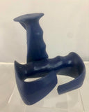 Nordic Fitness Custom Strapless Swirl Right and Left-Handed Grips!  Navy Blue.  A Snug Fit! - (8c)