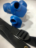 Nordic Fitness Ski Machines NEW Scott Custom Flared Wraparound Vented Ski Grips BLUE Right and Left-Handed